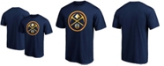 Fanatics Men's Navy Denver Nuggets Primary Team Logo T-shirt